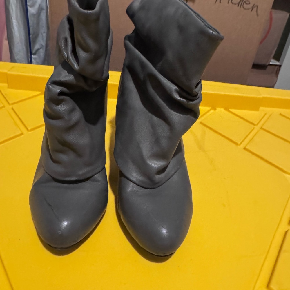 Chic Gray Ankle Booties